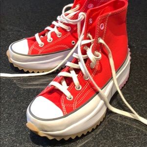 Converse Red Run Star Hike High Top Sneaker
